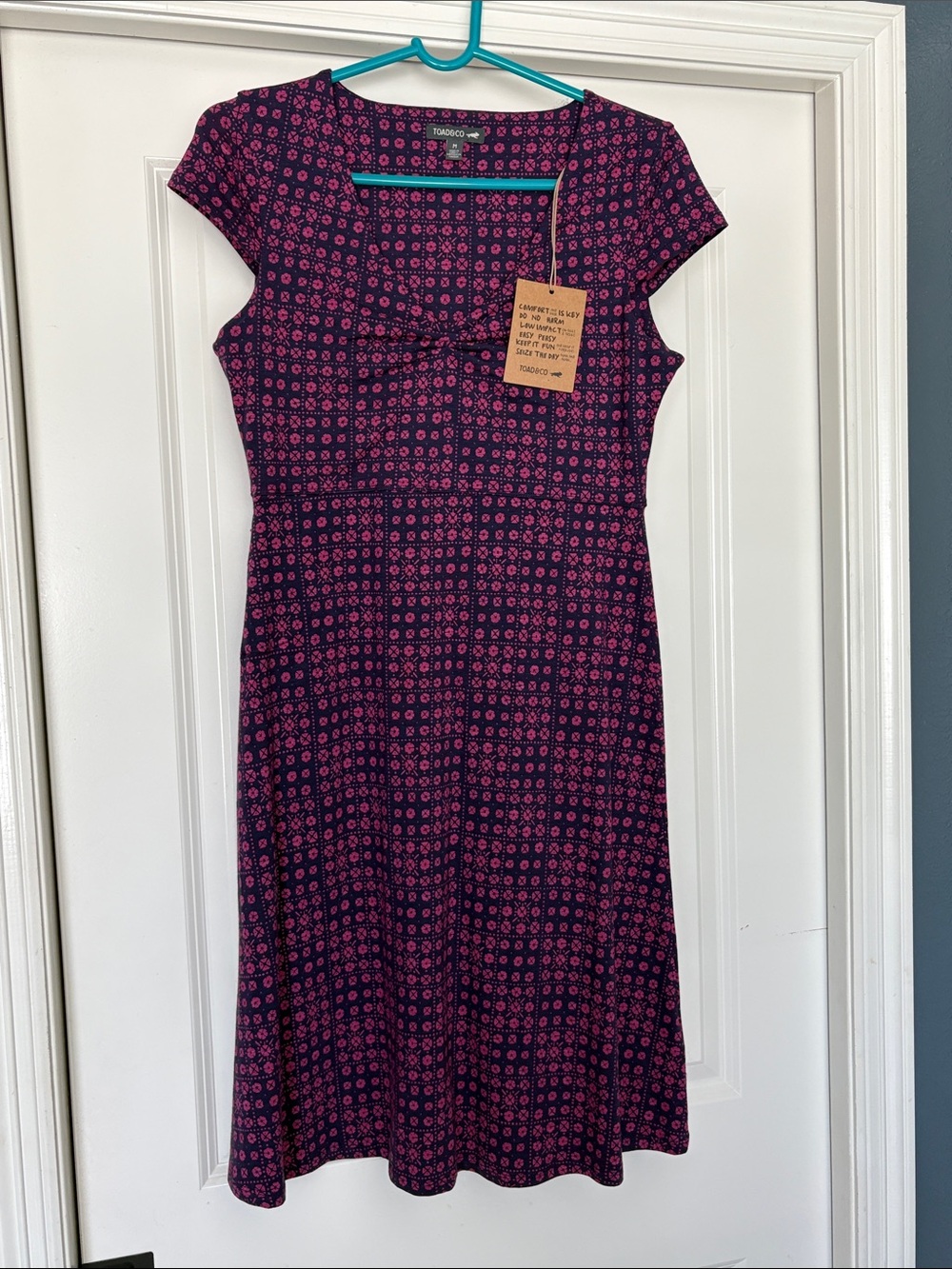 Toad & Co Rosemarie Midnight Geo Print-Midi Dress